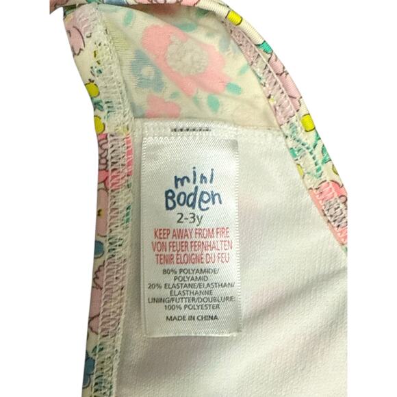 Mini Boden Toddler 2-3 years Floral 2-pc Bikini Set - Picture 2 of 2